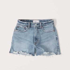Abercrombie Curve love high rise cutoff shorts 30